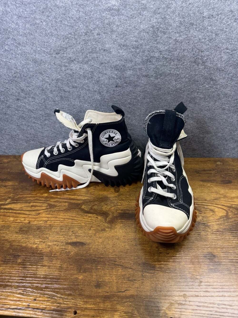 Converse Run Star Motion Hi Black White Gum Honey Sneakers 171545C